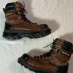Caterpillar Men's Rugged Brown and Black Boots